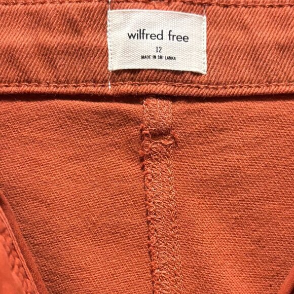 Aritzia Wilfred Free Womens Modern Rust Cargo Pants Size 12 Button Fly High-Rise - Picture 10 of 11
